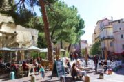 Kunstreise Okzitanien-Cafe in Montpellier