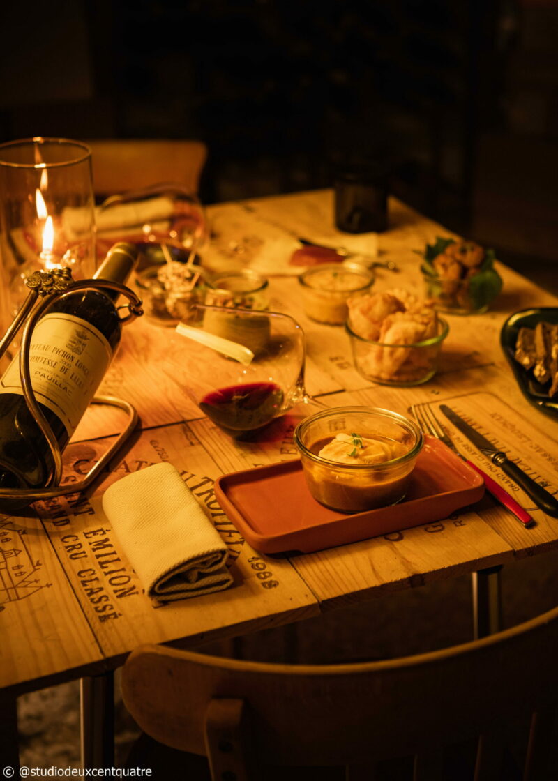 Loire Schlösser: Abendessen in der Cave.