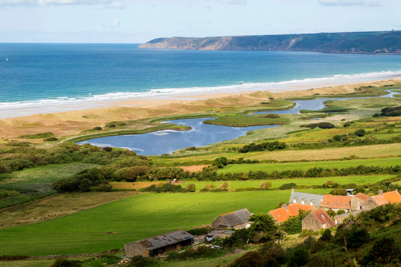 normandie frankreich Dunes de Biville Küstenlandschaft