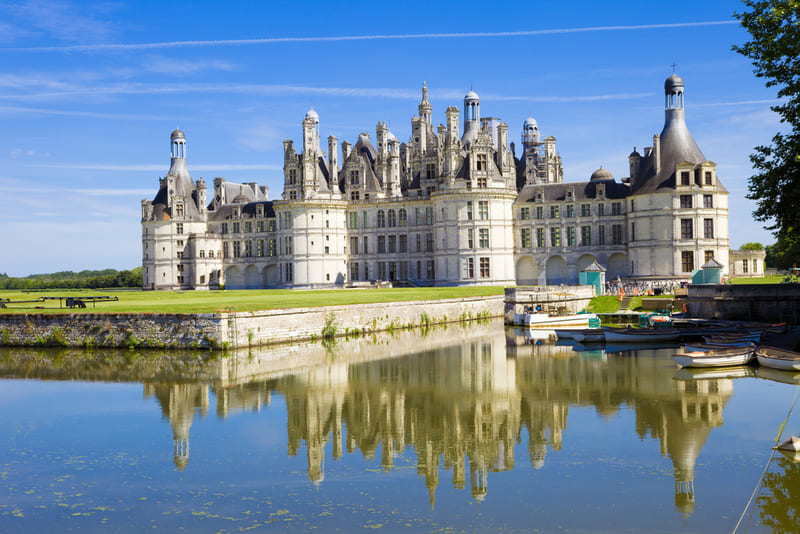 Schloesser der loire - Blick auf das Château Chambord