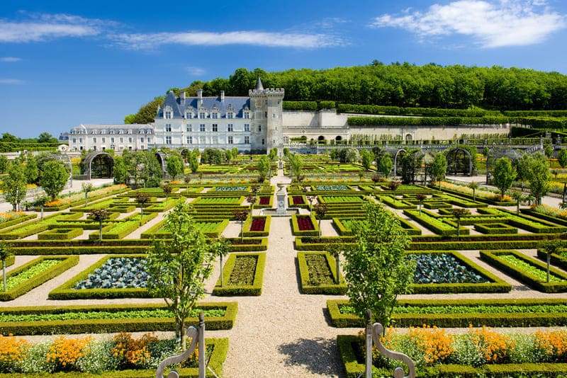 schloesser der loire - Garten des Château Villandry, Frankreich