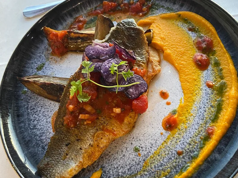 Gourmet-Fischgericht bei einer Bordeaux Wein- und Genussreise individuell