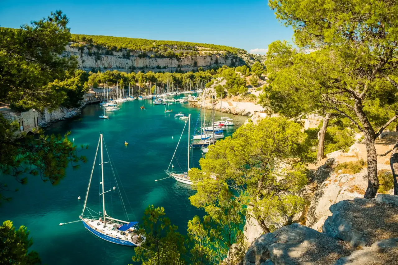 Felsbucht Calanque de Port-Miou bei Cassis